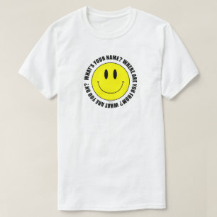 What's Your Name?... Smilie T-Shirt SUBTLE EDITION