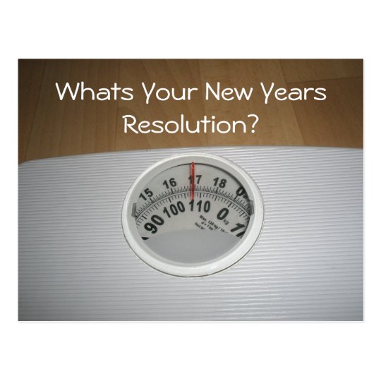 Whats Your New Years Resolution? Postcard