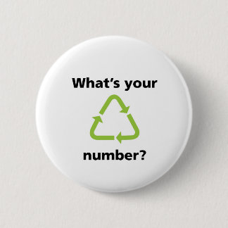 What's Your Number? 2 Inch Round Button