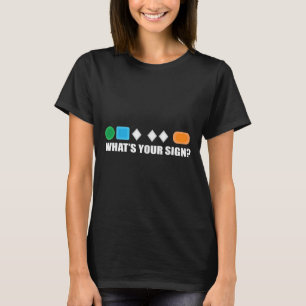 Whats Your Sign Skiing Difficulty Ski Skier  T-Shirt