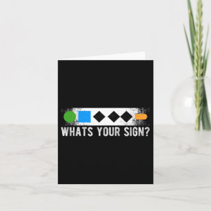 Whats Your Sign Sliding Sport Snowboarding Card