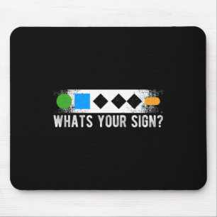 Whats Your Sign Sliding Sport Snowboarding  Mouse Pad