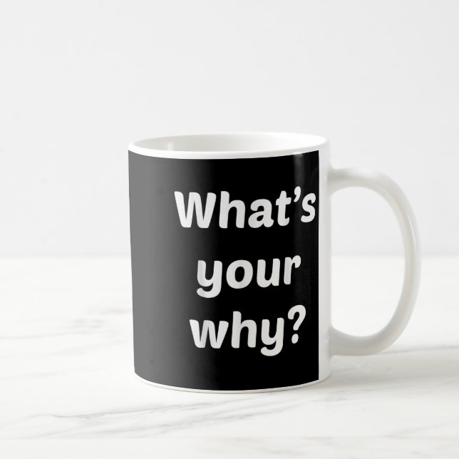 What's Your Why Insring Motivational Entrepreneur  Coffee Mug (Right)