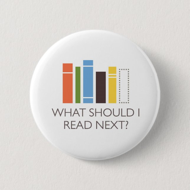 WhatShouldIReadNext.com merchandise 2 Inch Round Button (Front)