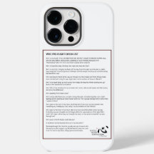 WHC Per-Flight Checklist Phone Case