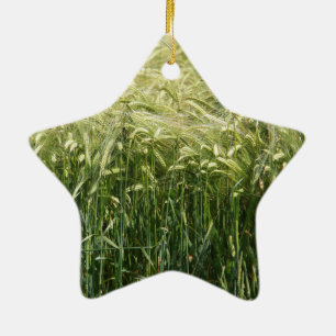 Wheat - beautiful! ceramic ornament