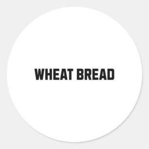 Wheat Bread Funny Costume Halloween Classic Round Sticker