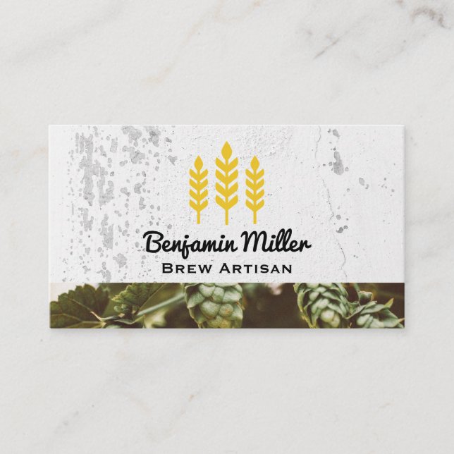 Wheat | Brewery | Artisan Business Card (Front)