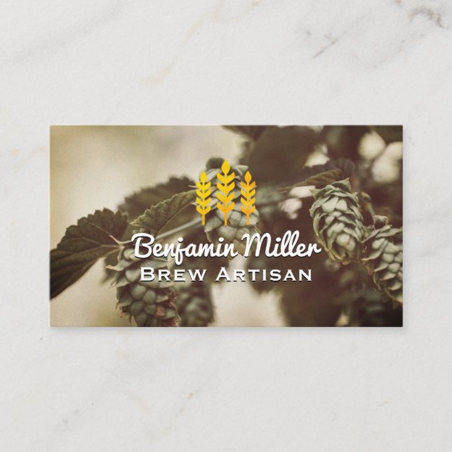 Wheat | Brewery | Artisan Business Card (Front)