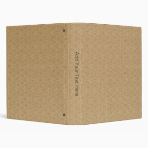 Wheat Coloured Fractal Template 1" Binder