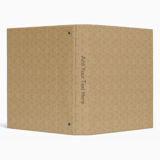 Wheat Coloured Fractal Template 1" Binder