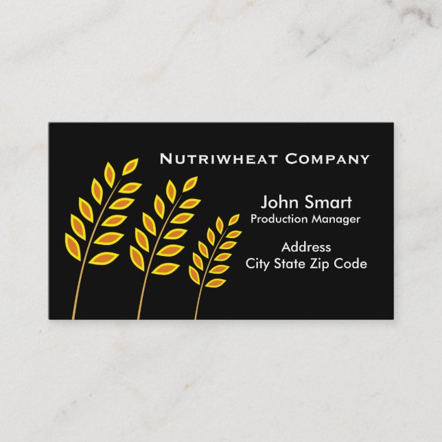 Wheat Company Business Cards (Front)