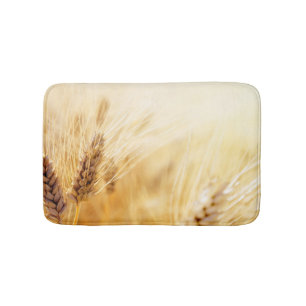 Wheat field bath mat