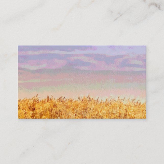 wheat field business card template double sided (Front)