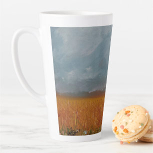 Wheat Field Landscape Latte Cup