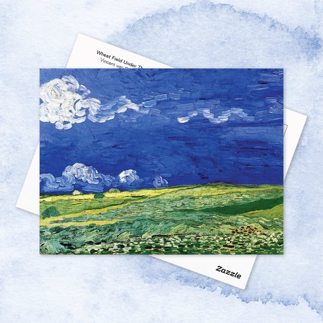 Wheat Field Thunderclouds Vincent van Gogh Postcard (Creator Uploaded)
