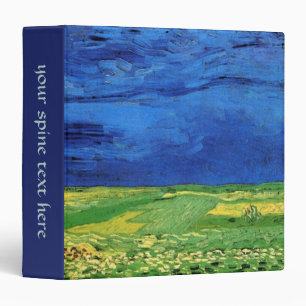 Wheat Field Under Clouded Sky by Vincent van Gogh Binder