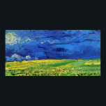 Wheat Field Under Clouded Sky by Vincent van Gogh Poster<br><div class="desc">This painting titled, Wheat Field Under Clouded Sky is made by the famous artist, Vincent van Gogh. About Vincent van Gogh Vincent van Gogh saw colour as the chief symbol of expression. There is a reason his art connects with the viewers, because van Gogh was determined to give happiness by...</div>