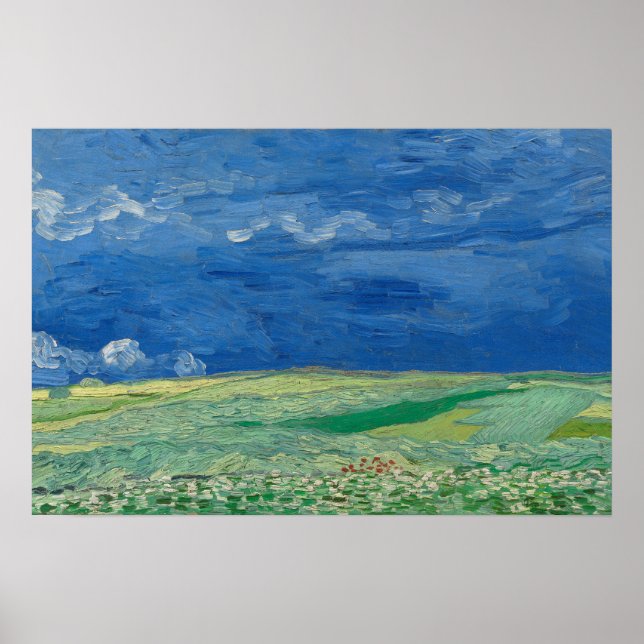 Wheat Field Under Thunderclouds Poster (Front)