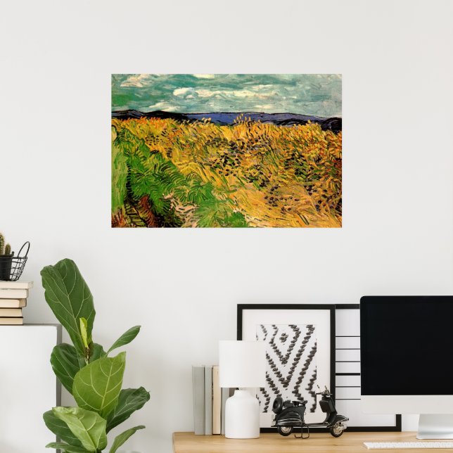 Wheat Field with Cornflowers by Vincent van Gogh Poster (Home Office)