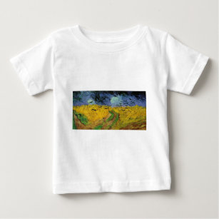 Wheat Field with Crows Baby T-Shirt