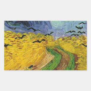 Wheat Field with Crows Sticker