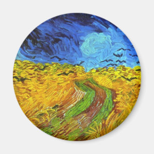 Wheat Field with Crows Van Gogh Fine Art Magnet
