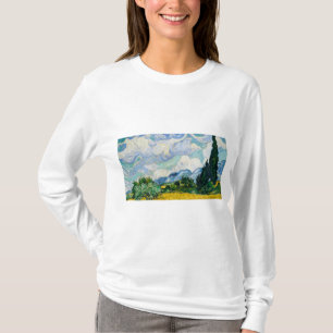 Wheat Field with Cypresses by Vincent van Gogh T-Shirt