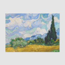 Wheat Field with Cypresses by Vincent Van Gogh