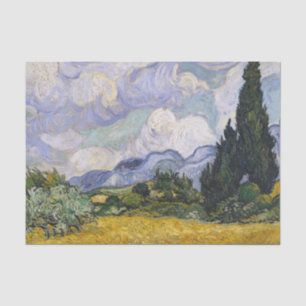 Wheat Field with Cypresses Van Gough Decoupage Tissue Paper