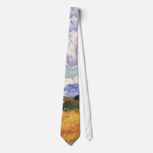 Wheat Field with Cypresses,Vincent Van Gogh Tie
