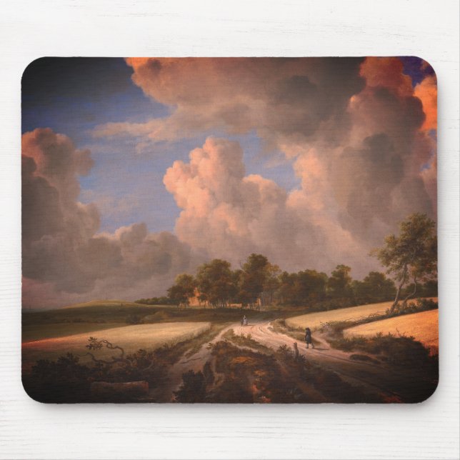 Wheat Fields by van Ruisdael:  Mouse Pad (Front)