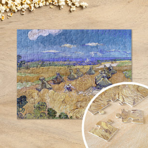 Wheat Fields with Reaper   Vincent van Gogh Jigsaw Puzzle
