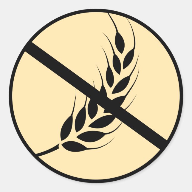 Wheat Gluten Free Classic Round Sticker (Front)