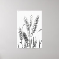 Wheat Harvest: B&W Rustic Portrait