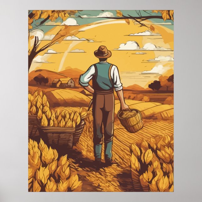 wheat harvested season poster (Front)