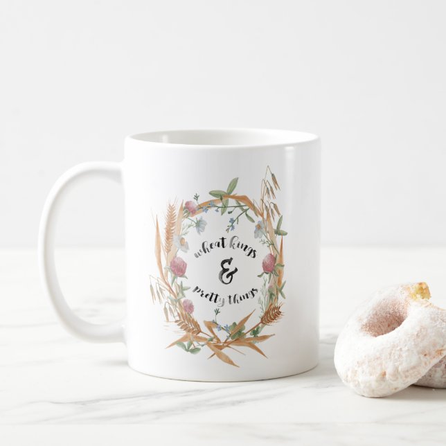 Wheat Kings & Pretty Things Coffee Mug (With Donut)