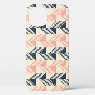 Wheat Silhouettes Vintage Colourful Pattern iPhone 12 Case