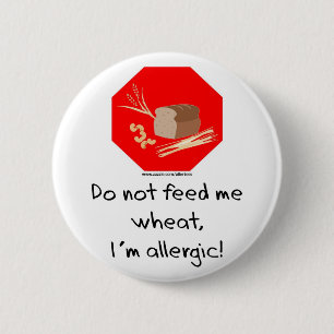 Wheat Stop 2 Inch Round Button