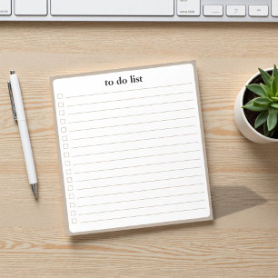Wheat To Do List Minimalist Teacher Organizer Notepad