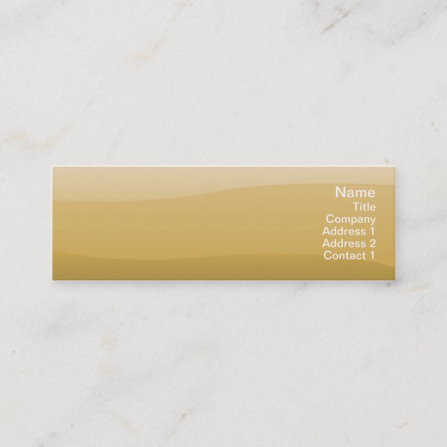 Wheat Waves - Skinny Mini Business Card (Front)