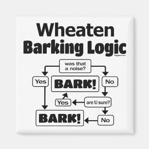 Wheaten Barking Logic Magnet