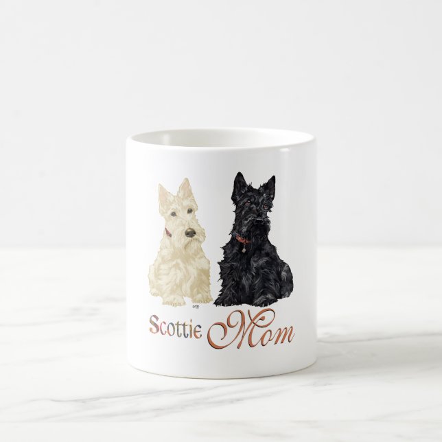 Wheaten & Black Scotties Mother's Day Coffee Mug (Center)