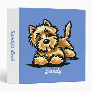 Wheaten Cairn Terrier Personalized Memory Album Binder