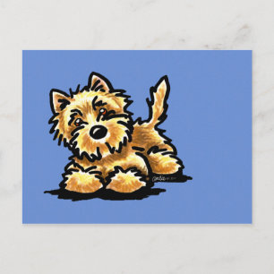 Wheaten Cairn Terrier Postcard
