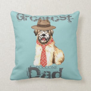 Wheaten Dad Throw Pillow