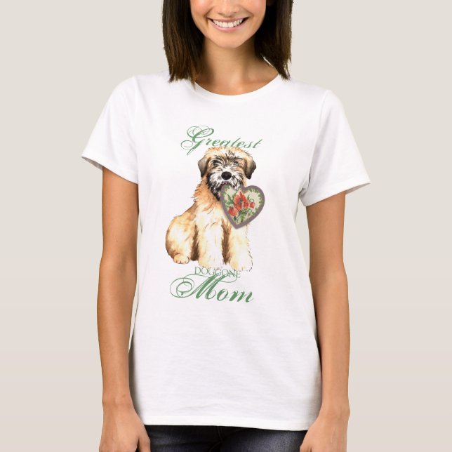 Wheaten Heart Mom T-Shirt (Front)