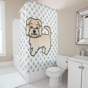 Wheaten Norfolk Terrier Cute Cartoon Dog