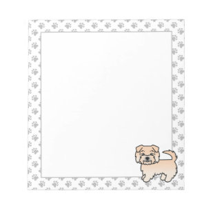 Wheaten Norfolk Terrier Cute Cartoon Dog Notepad