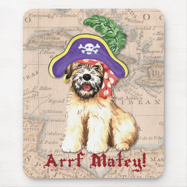 Wheaten Pirate Mouse Pad (Front)